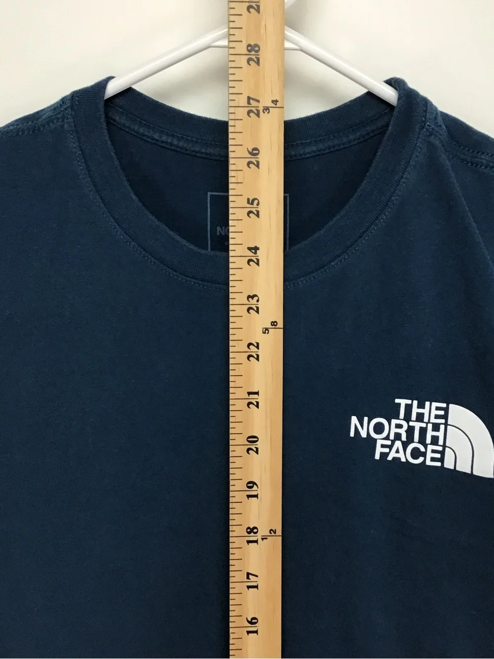 The North Face men’s short sleeve spellout tee shirt large